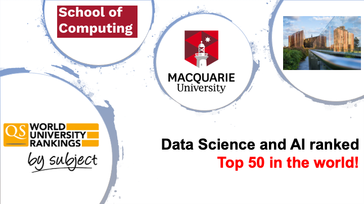 Macquarie Univerity's data science and AI ranked in Top 50 Globally