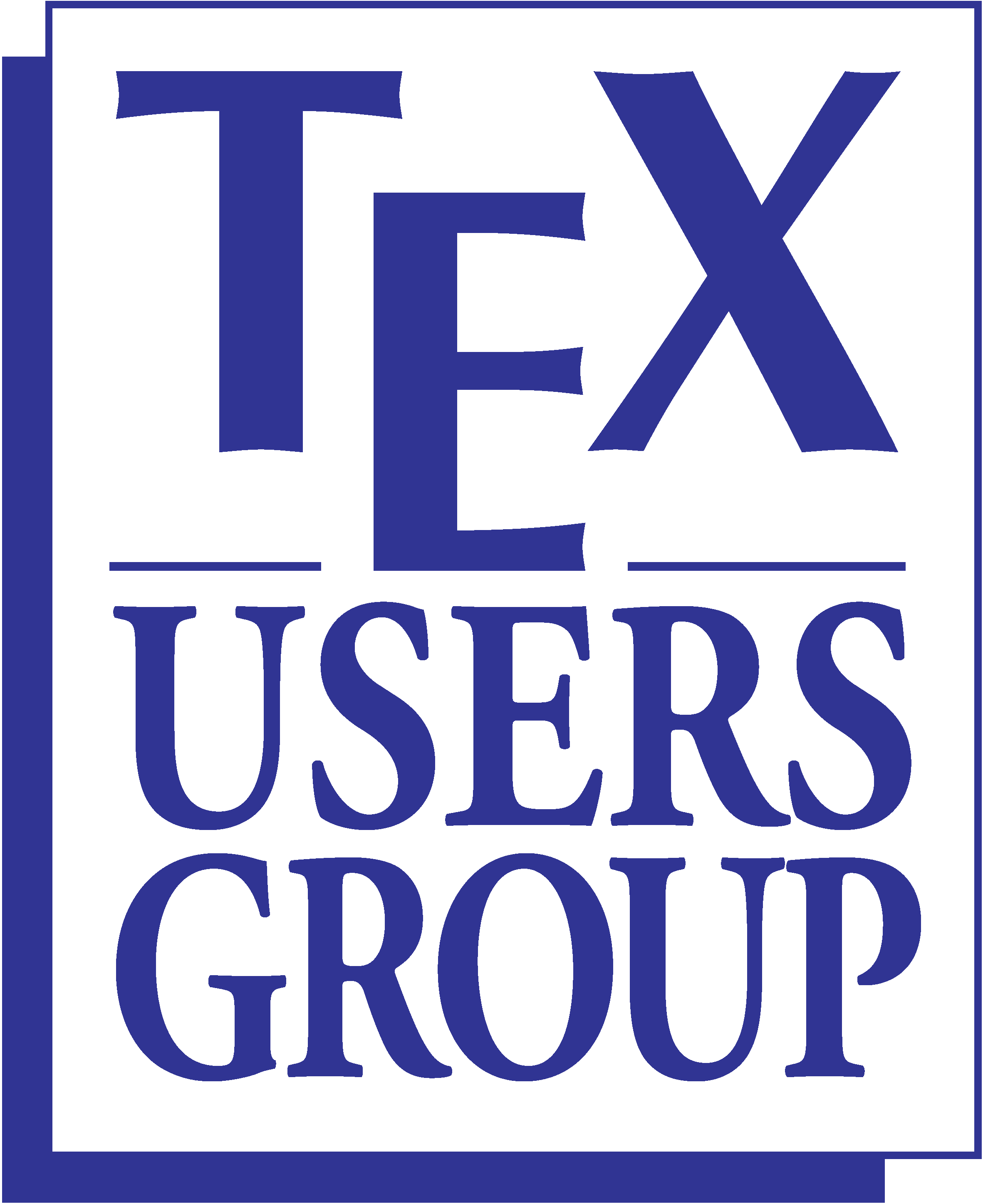 Image: TeX Users Group logo.